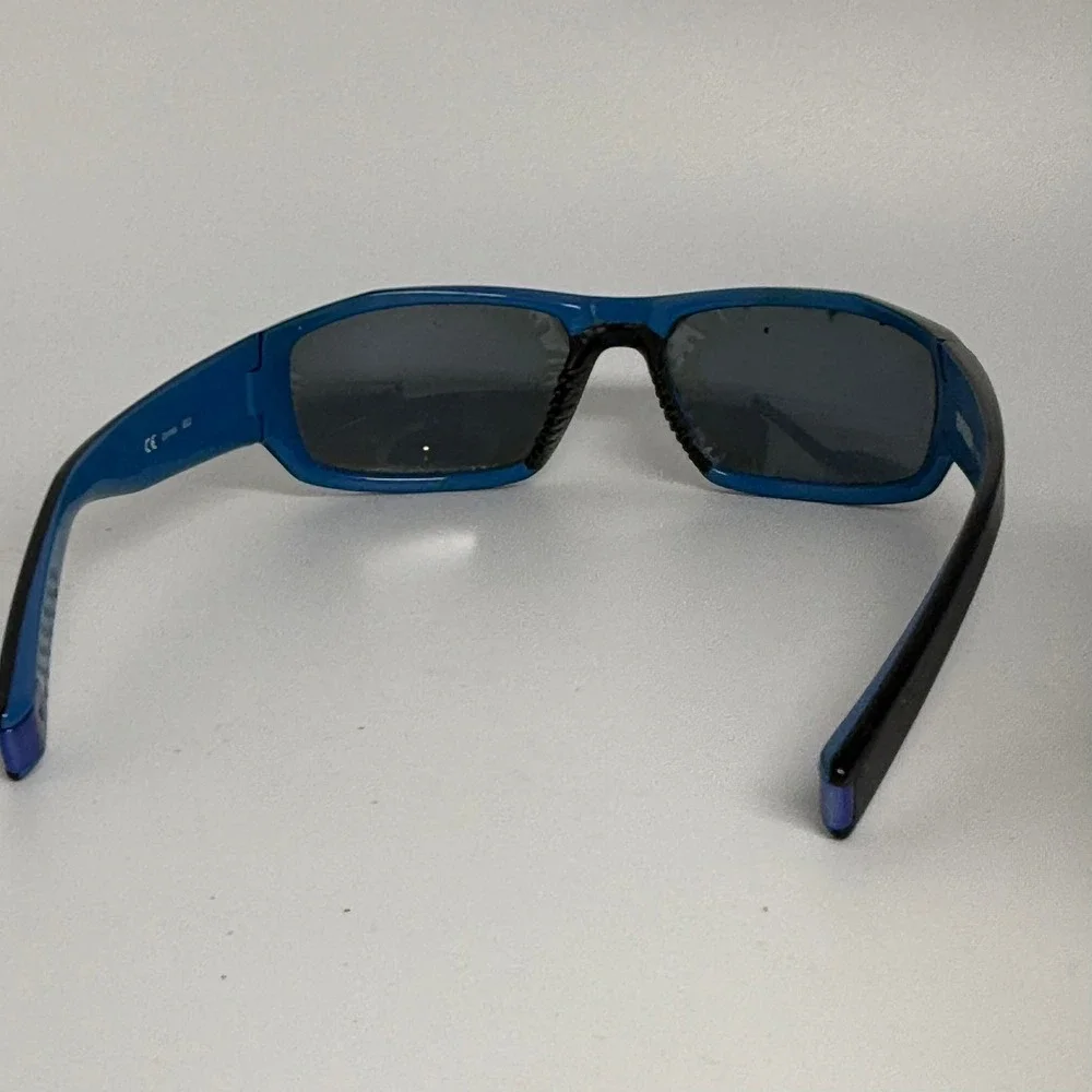 Nike Brazen Sunglasses Black Blue Wrap Sport Frames EV0758 049